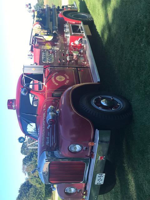 October 5, 2019 Thank you to Mr. Stuart  Zuckerman for submitting this terrific photo of 7-2-54 - the Mack Pumper that led the old Rally Route thru Bridgehampton! (He also enjoyed chatting with the driver!) We are sure a great time was had by all!